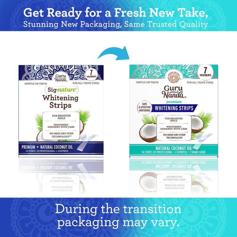 Coconut Oil Mint Teeth Whitening Strips